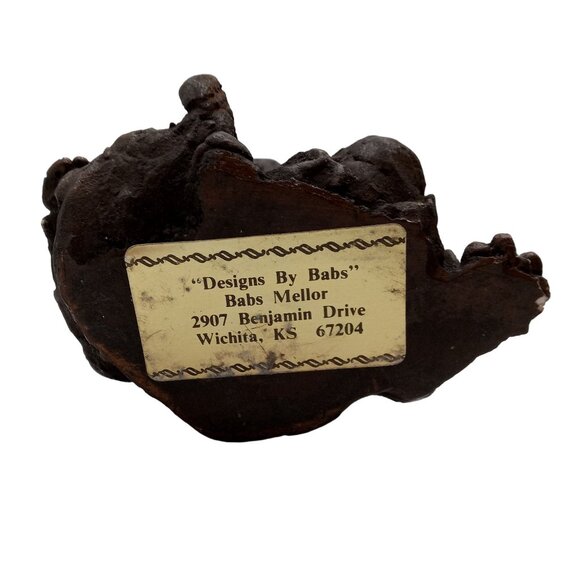 Boy In Sailor Suit Sculpture Babs Mellor Vintage OOAK Art Toddler Kid Statue - Picture 7 of 13